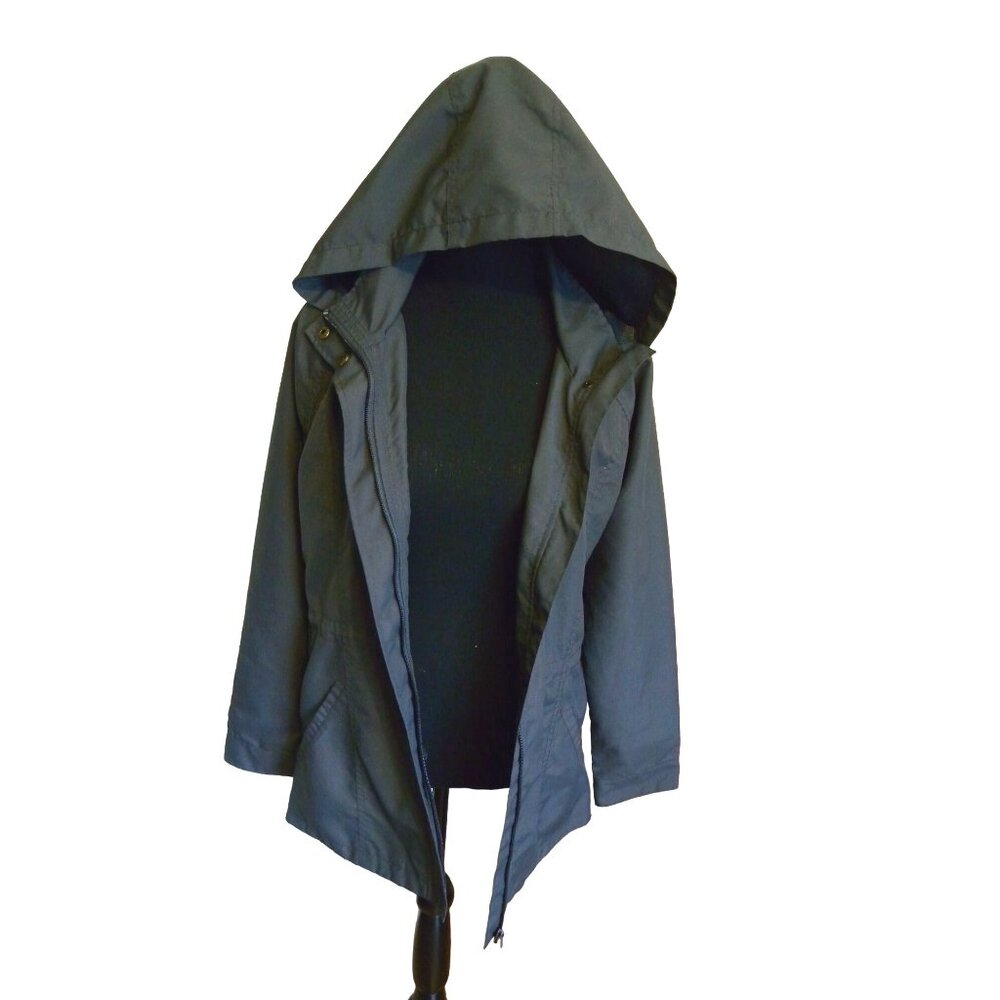 O'Neill Women's Hooded Jacket M Gray Full Zip Lined Pockets Casual Outdoor Coat - Picture 3 of 8